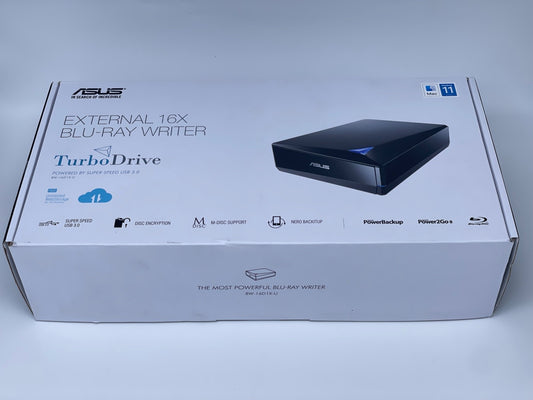 ASUS EXTERNAL 16X BLU-RAY WRITER Drive USB 3.0 BW-1601X-U