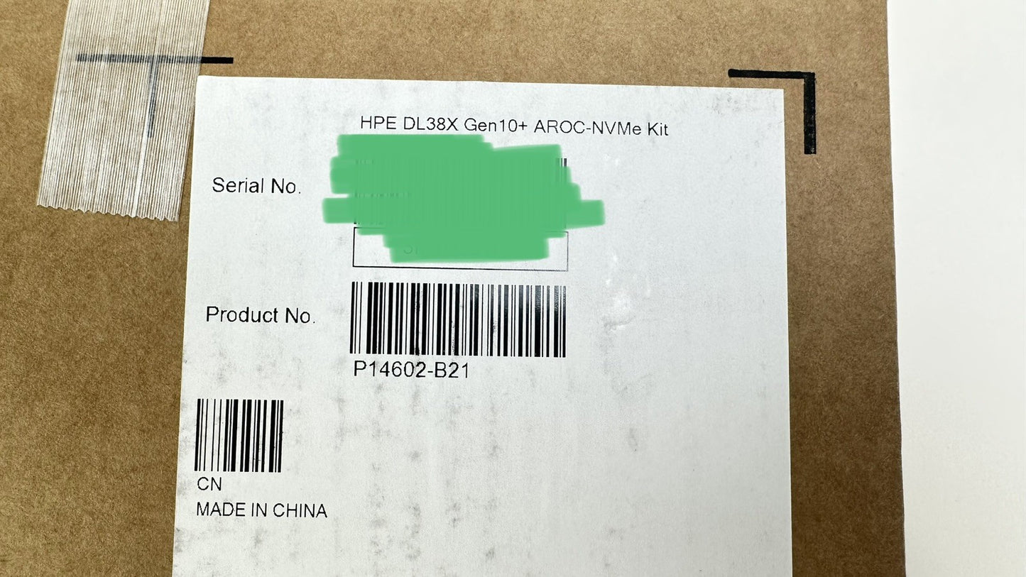 HPE DL38x DL380 DL385 Gen10 Plus/V2 AROC NVMe Kit Adapter Port 7A P14602-B21
