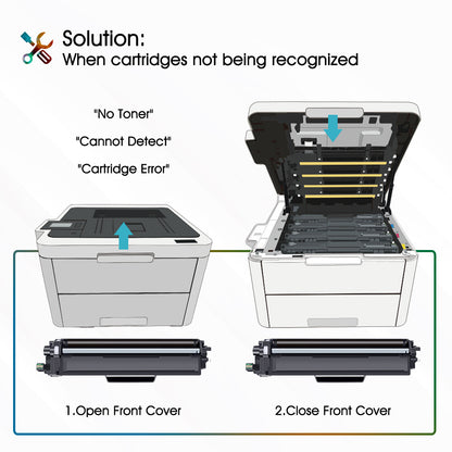 4PK TN227 BCMY Color Toner Cartridge For Brother HL-L3210CW MFC-L3730CDN W/Chip