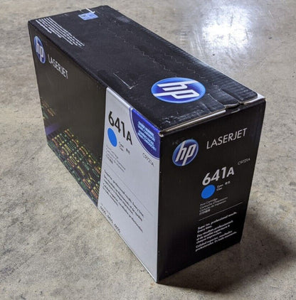 Genuine HP 641A C9721A Cyan Toner Cartridge 8K Page LaserJet 4600 4610 4650 NEW
