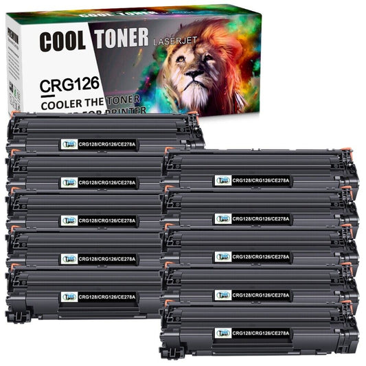 10PK Black Toner CRG-126 Compatbile For Canon 126 ImageCLASS LBP6230dw LBP6230dn