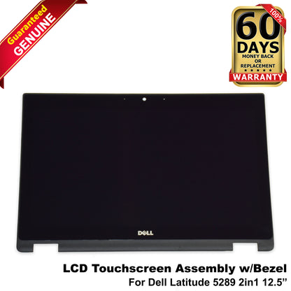 Dell Latitude 5289 2in1 12.5" FHD 1920x1080 Touchscreen LCD Assembly IVA01 82MKG