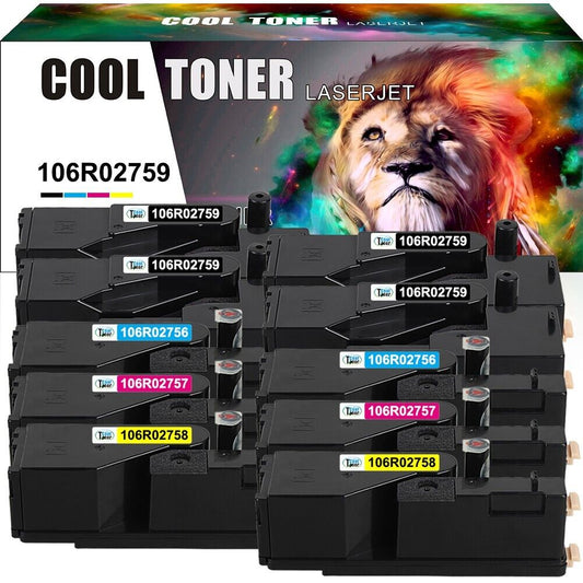 10pk Toner Cartridge for Xerox WorkCentre 6027 6025 Phaser 6022 6020 106R02759