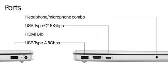 HP OmniBook 3 Laptop Computer 15.6" FHD Touch Screen AMD Ryzen AI 7 16 GB