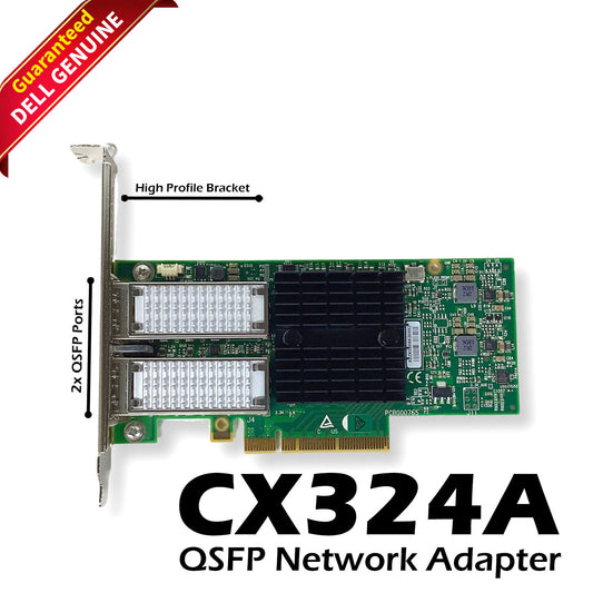 Dell Mellanox CX324A 40GB 2x Port CONNECTX-3 QSFP Full Height Network Card YHMMM