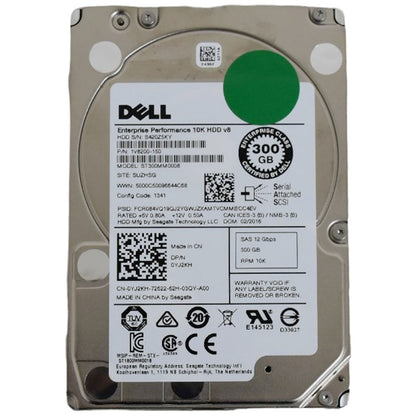 Dell 300GB 10K RPM SAS 12Gb/s 2.5" HDD ST300MM0008 Enterprise Server Hard Drive (NOT FOR HOME PC)