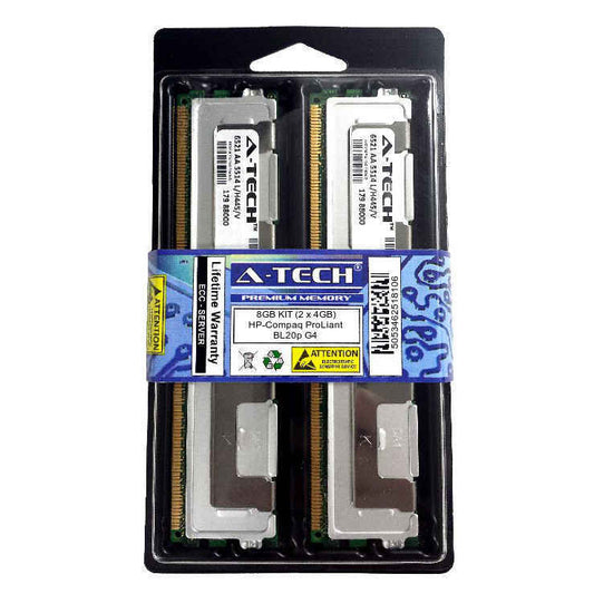 8GB KIT 2 x 4GB HP Compaq ProLiant BL20p G4 BL460c BL460c G4 Blade Ram Memory
