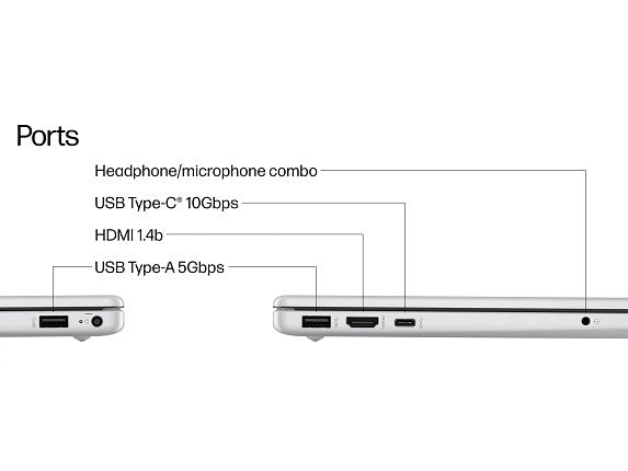 HP OmniBook 3 Laptop Computer 15.6" FHD Touch Screen AMD Ryzen AI 7 16 GB