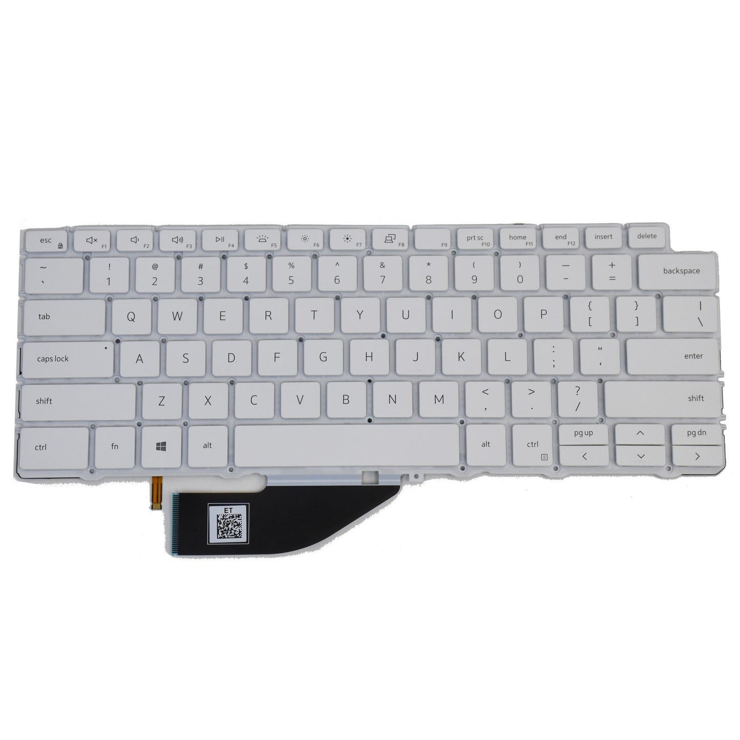 Dell XPS 9310 7390 2-in-1 White Backlit US Keyboard QWERTY English VKJ01 XD3H3