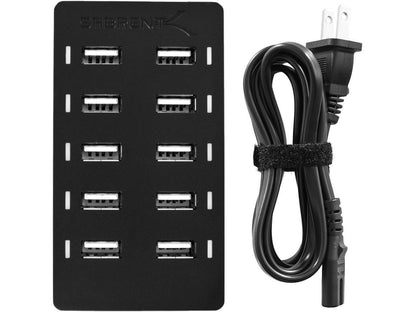 Sabrent 60 Watt (12 Amp) 10-Port [UL Certified] Family-Sized Desktop USB Rapid C