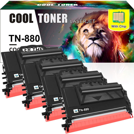 4x TN880 Toner Compatible with Brother L6250DW L6750DW MFC-L6700DW L6900DW