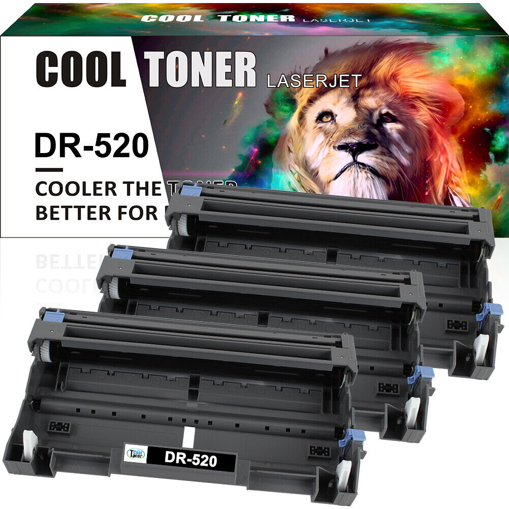 3PK DR520 DR-620 Black Drum Unit For Brother HL-5250DNHY HL-5250DNLT Printer New