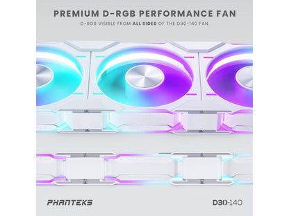 Phanteks CASE FAN PHANTEKS PH-F140D30_DRGB_PWM_WT01 R