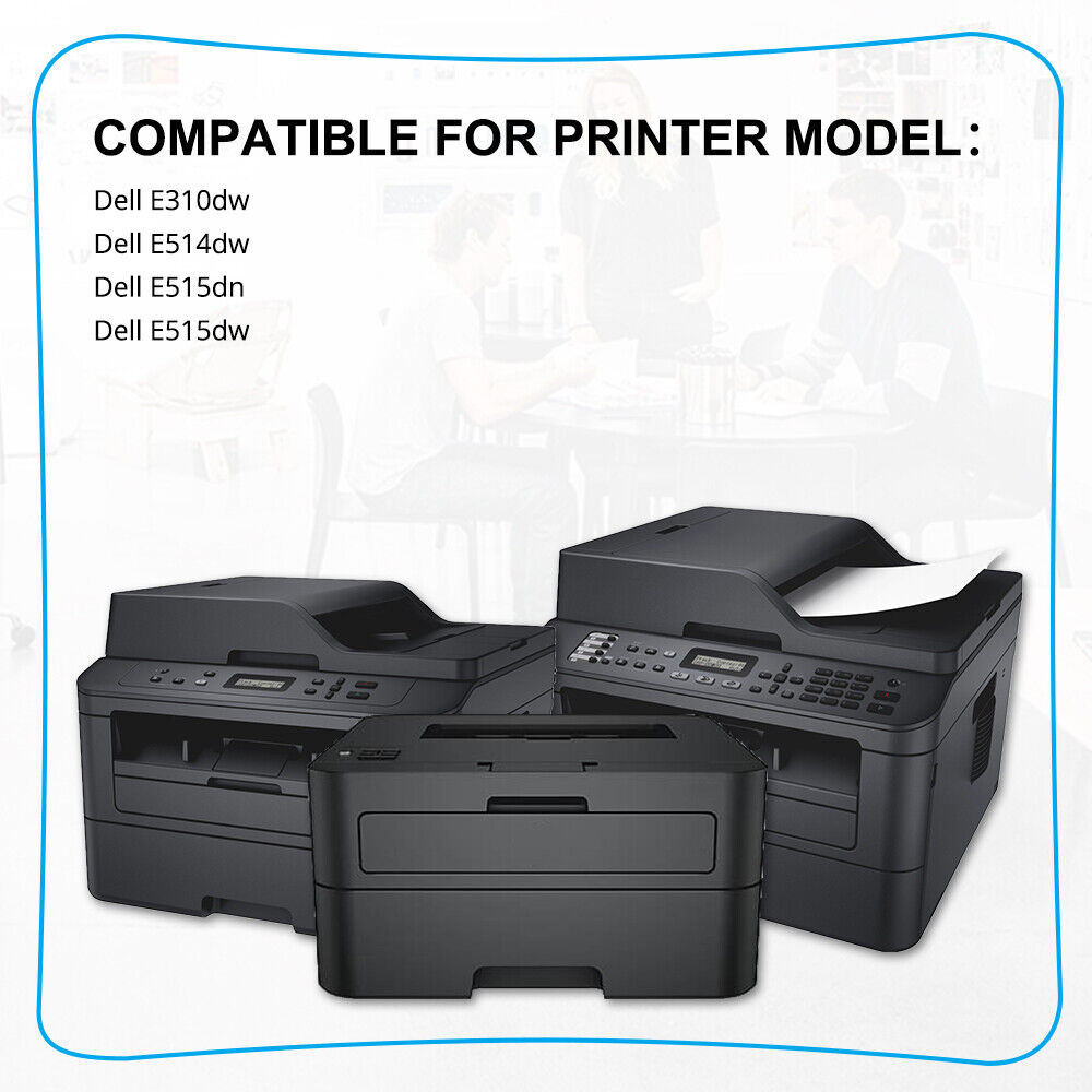 12-Pk/Pack E310 593BBKD Toner For Dell E310DW E515DN E515DW E514DW 593-BBKD