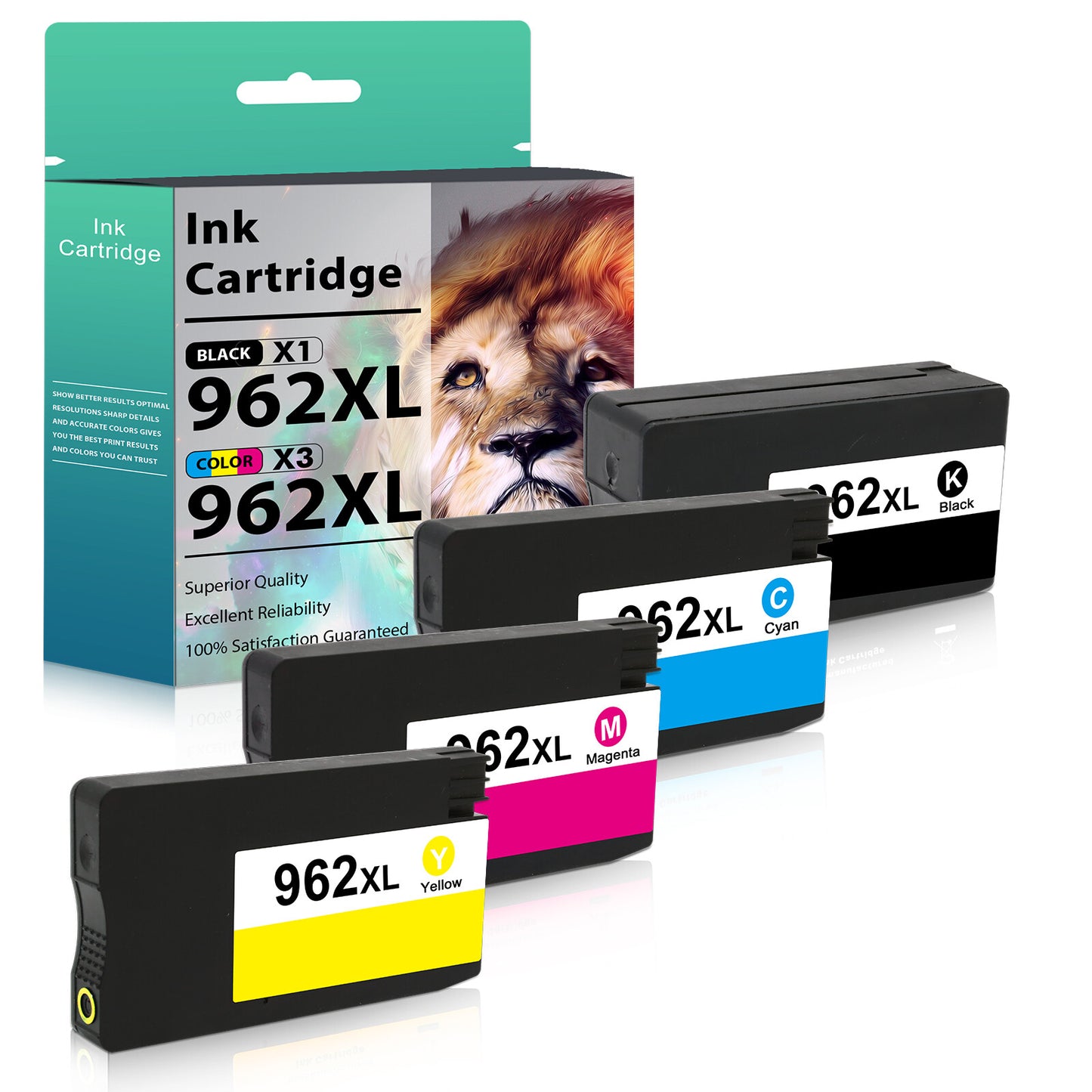 4PACK 962XL High Yield Ink Combo for HP OfficeJet Pro 9015 9016 9025 9010 9020