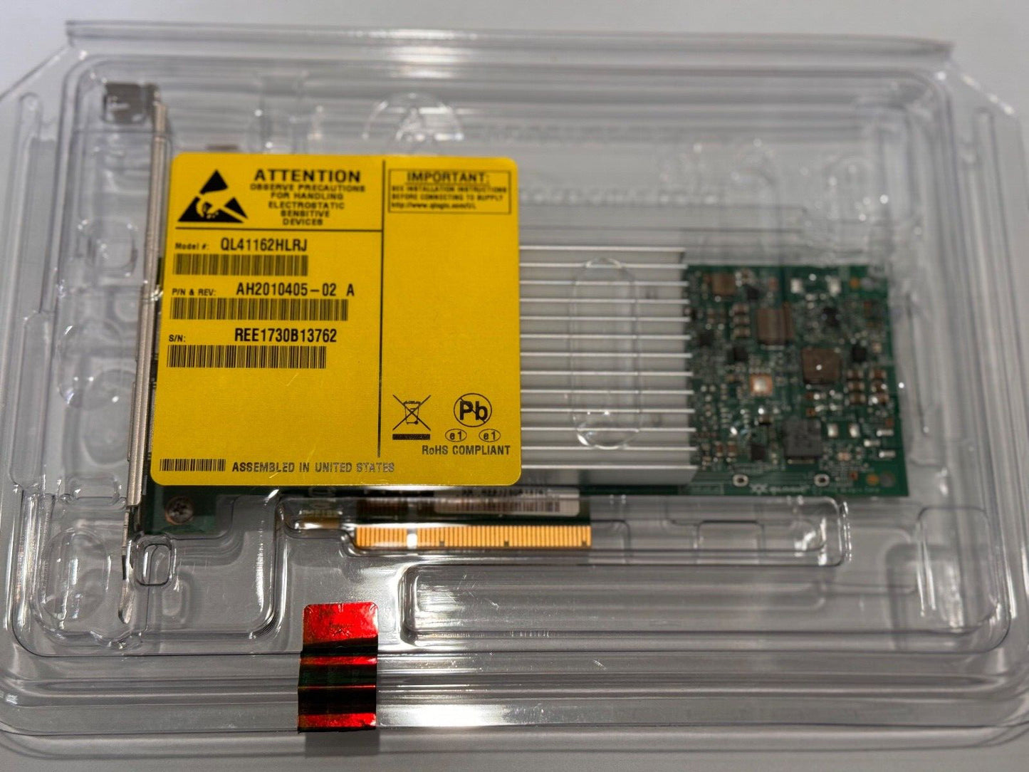 Dell QLogic QL41162HLRJ 10Gb RJ45 Dual Port High Profile CNA AH2010405-02