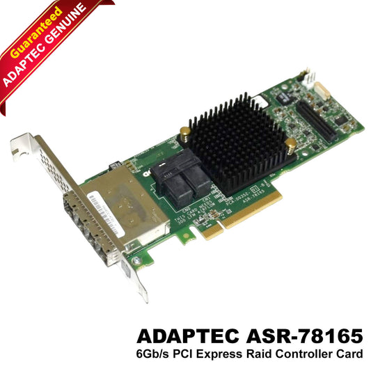 Dell Adaptec ASR-78165 6GB/S 24-Port PCI-E 3.0 X8 SAS RAID Controller 0KT1V (NOT FOR HOME PC)