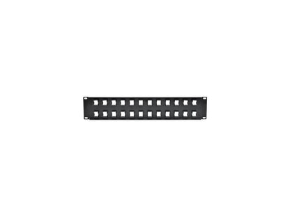 Tripp Lite 24-Port 2U Rack-Mount Unshielded Blank Keystone/Multimedia Patch Pane