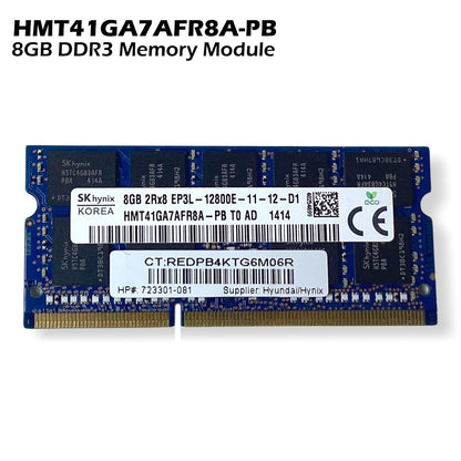 Lot of 3 SK Hynix 8GB DDR3-1600 SODIMM PC3L-12800E Dual Rank x8 Memory Module