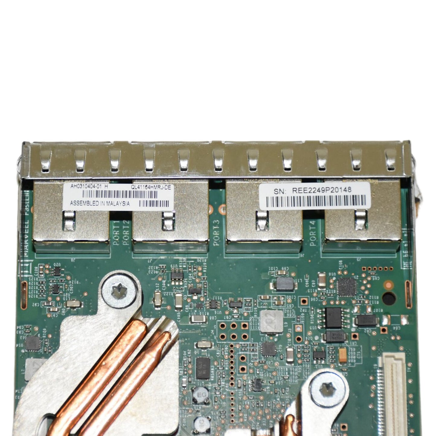 Lot of 10 Dell QLogic QL41164 Quad-Port 10GbE RJ-45 Network Daughter Card X1TD1