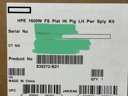 New Sealed HP 1600W Flex Slot Platinum Low Halogen Power Supply 200V-240V AC PSU