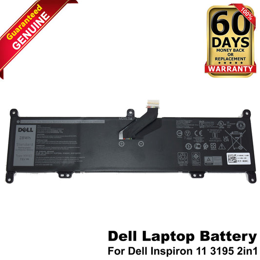 Dell Inspiron 11 3195 2-in-1 Laptop Battery NXX33 28Wh 2-Cell Li-Ion 020K1