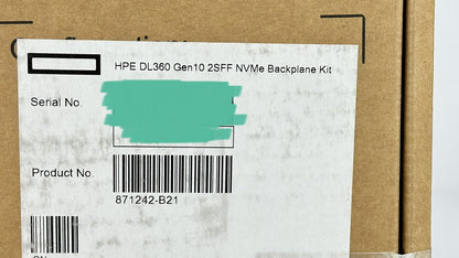HPE DL360 Gen10 2SFF NVMe U.2 Cage+Backplane+Riser+Power+Signal Cable Enable Kit