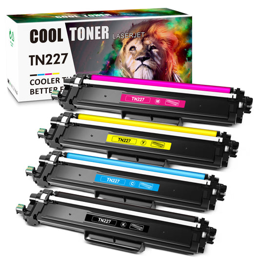 4PK TN227 KCYM Toner Combo Fits Brother MFC-L3770CDW HL-L3270CDW L3290CDW W/Chip