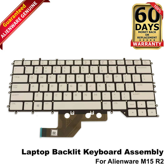 Dell Alienware m15 R2 RGB Backlit Keyboard US Layout 0T44R PK132KH1B00 Y79F6