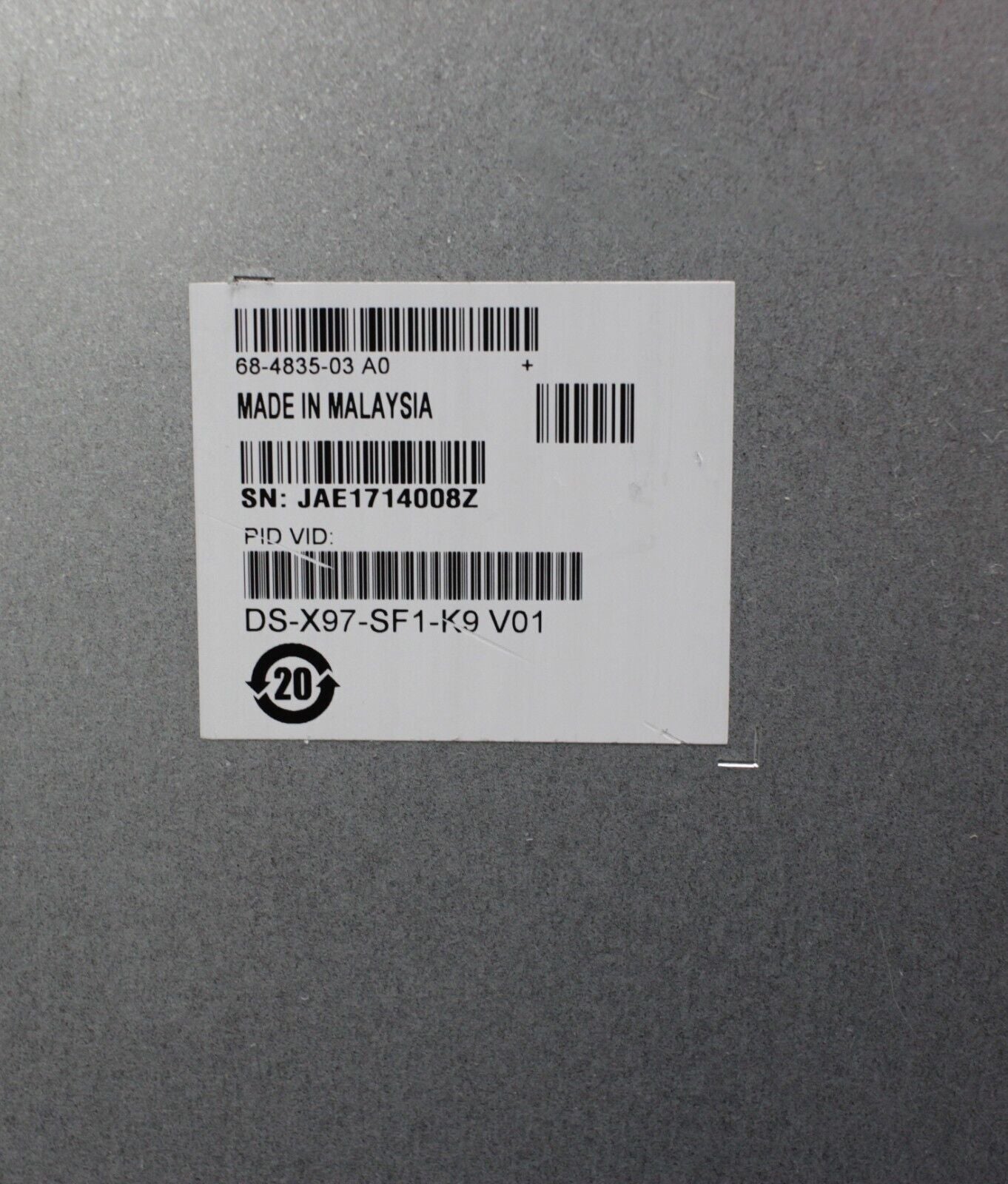 New Cisco MDS 9700 Supervisor 1 Control Processor Module DS-X97-SF1-K9