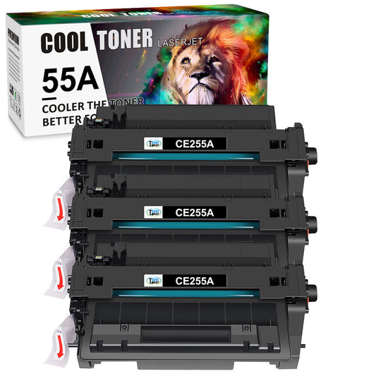 3PK 55A Toner Cartridge for HP LaserJet Enterprise P3015dn Pro MFP M521dn