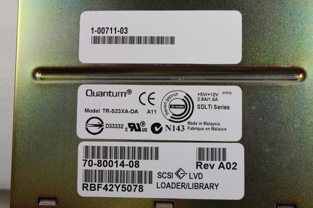 Dell PowerVault 132T 5.25" 160/320GB Tape Drive SCSI Loader TR-S23XA-DA TJ485