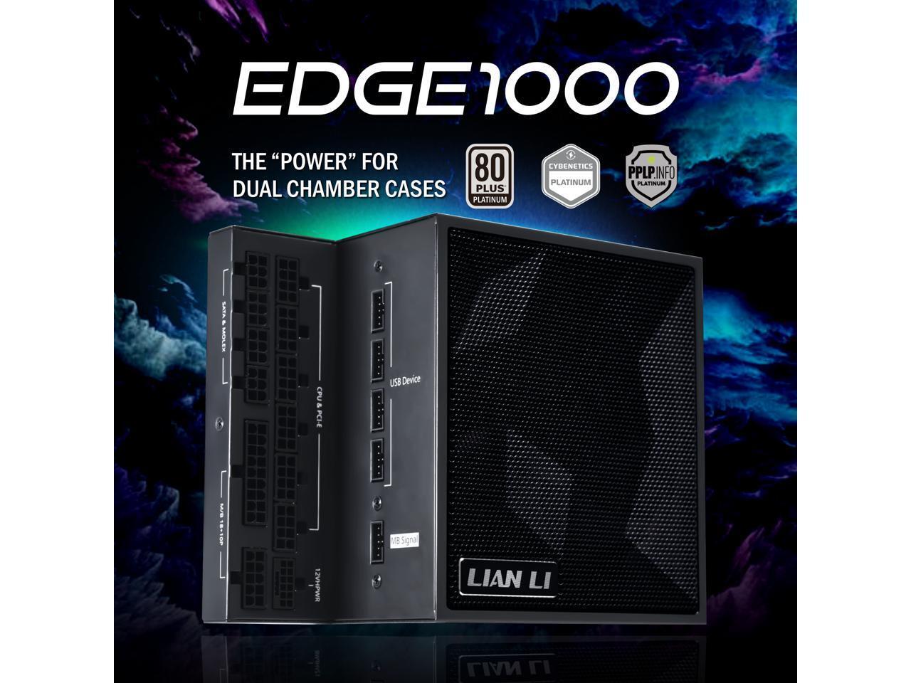Lian Li Edge Series-1000W Full Modular Power Supply-80 PLUS Platinum-ATX 3.0, 3.