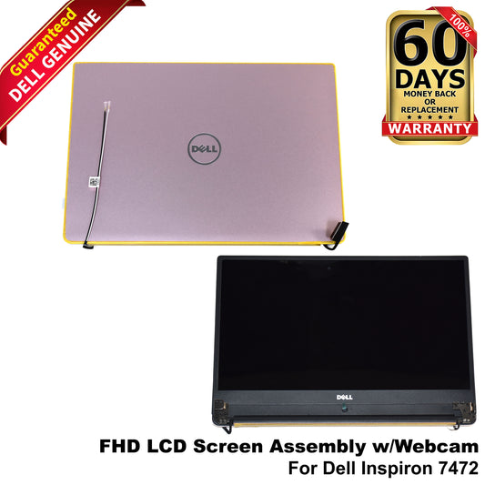 Dell Inspiron 7472 14" FHD LCD Screen Assembly w/ Webcam Replacement Pink 193D5