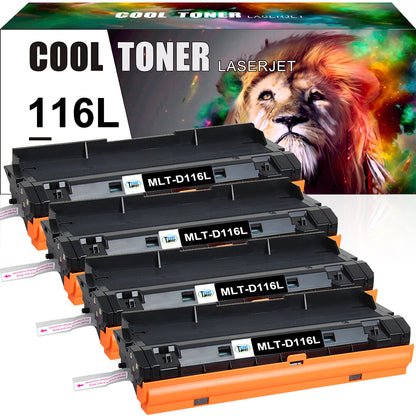 4 Pack MLT-D116L Toner Compatible for Samsung 116L Xpress SL-M2625 2875FW 2825DW