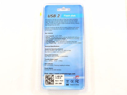 New Dell Amacom USB 2 Flash Disk 2-GB 256-Bit Origin Storage J458M
