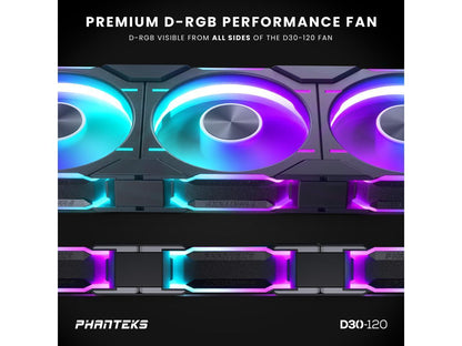 Phanteks CASE PHANTEKS PH-F120D30R_DRGB_PWM_BK01 R
