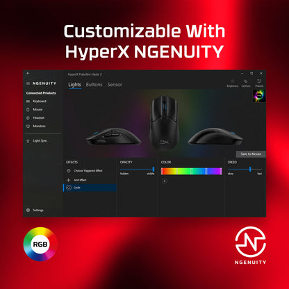 HyperX Pulsefire Haste 2 - Gaming Mouse (Black)