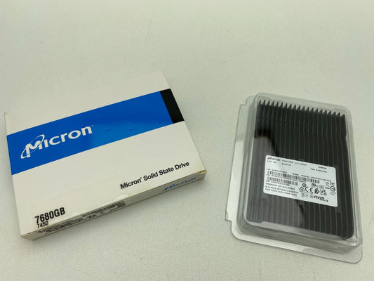 New Micron MTFDKCC7T6TFR-1BC1ZABYYR 7450 PRO - SSD - 7.68 TB - U.3 PCIe 4.0 NVMe