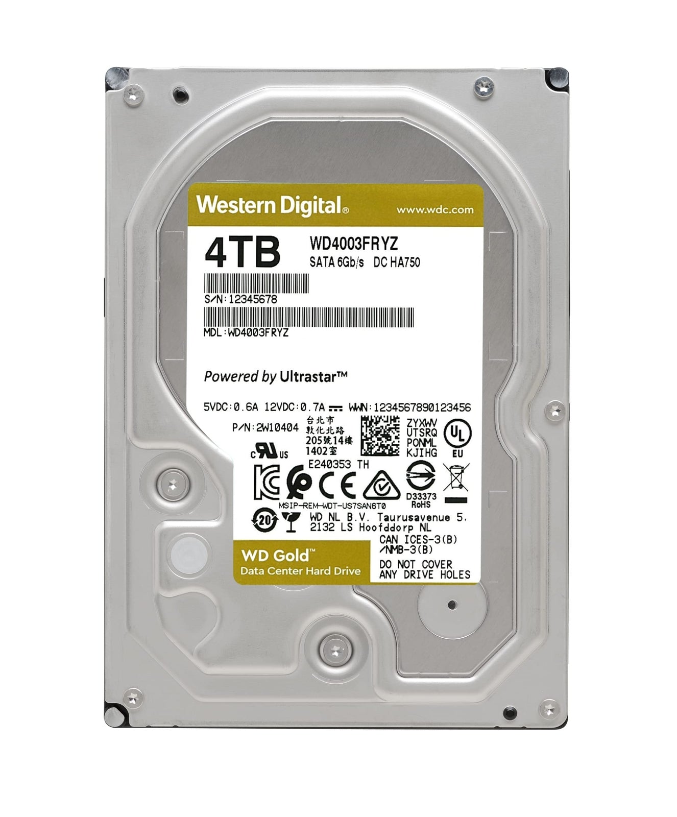 Western Digital WD4004FRYZ HD WD|WD4004FRYZ R HD OEM