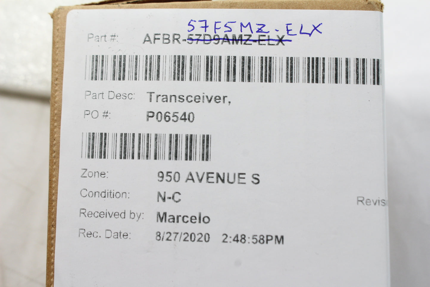Lot of 10 Avago 16GFC SWL MMF 100m 850nm SFP+ Transceiver AFBR-57F5MZ-ELX