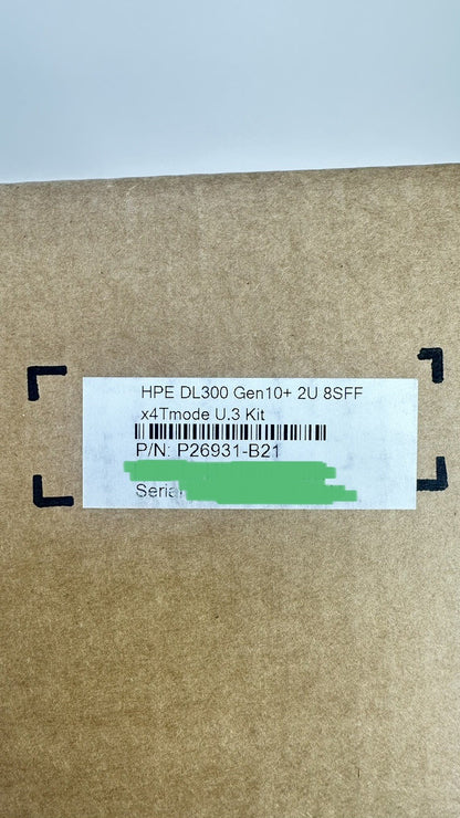 HPE DL385 DL380 Gen10 Plus&V2/Gen11 8SFF x4 NVMe U.3 SSD BC Kit Cage+Power Cbl