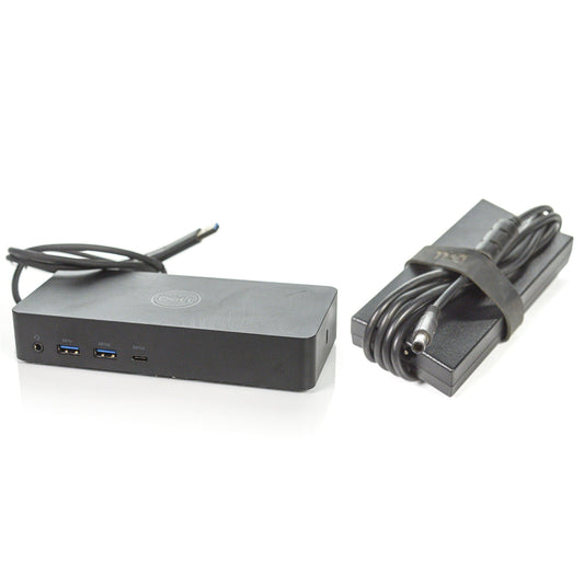 Dell D6000 Universal USB-C 4K Docking Station 452-BCYT M4TJG PN3KT M4R9V w/ AC
