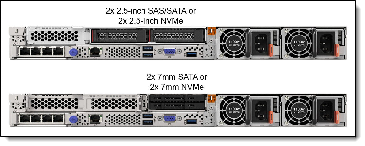 Lenovo AMD SR645 EPYC 73F3 16C 32GB RAM 1.92TB SSD 2.5 SFF 2x 1100W 930-8i Rails