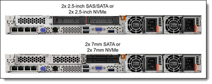 Lenovo AMD SR645 EPYC 73F3 16C 32GB RAM 1.92TB SSD 2.5 SFF 2x 1100W 930-8i Rails