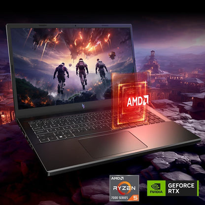 New Acer Nitro V 15.6" FHD 144Hz Ryzen 5 7535HS 16GB 512GB SSD GeForce RTX 4050