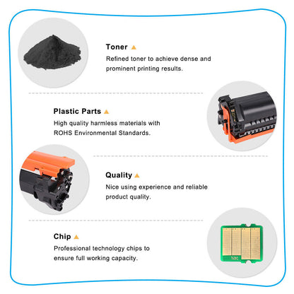 4PK CF217A 17A Toner Cartridge for HP LaserJet Pro M102w M102a MFP M130fw M130nw