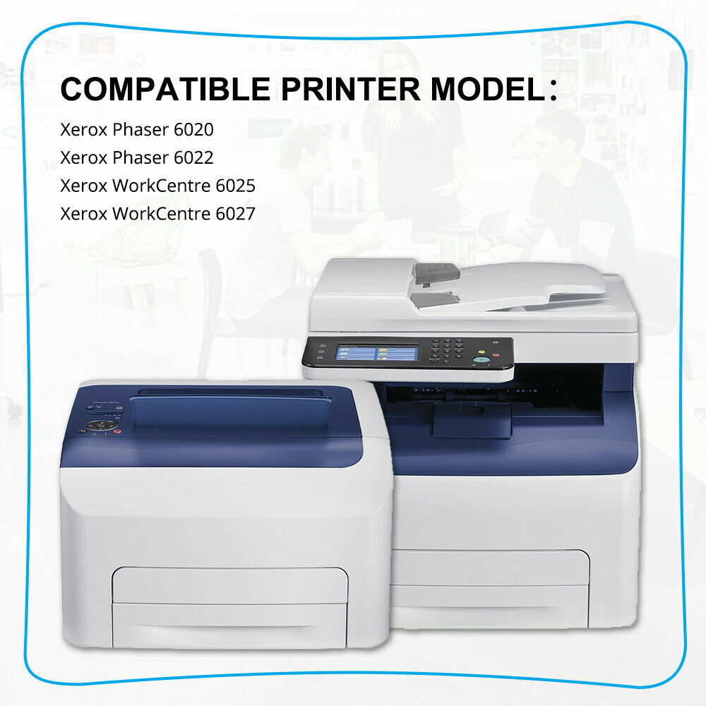 12 Pack Toner Compatible for Xerox WorkCentre 6025 6027 Phaser 6020 6022 Printer