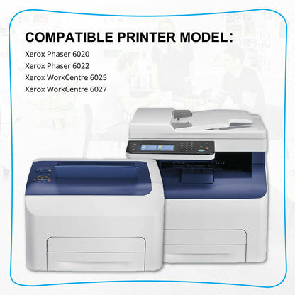 12 Pack Toner Compatible for Xerox WorkCentre 6025 6027 Phaser 6020 6022 Printer