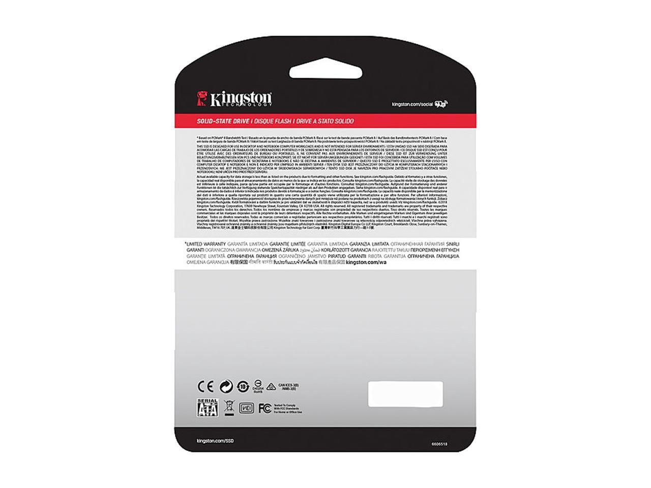 Kingston Technology Corp. SSD 480G|KINGSTON SQ500S37/480G R